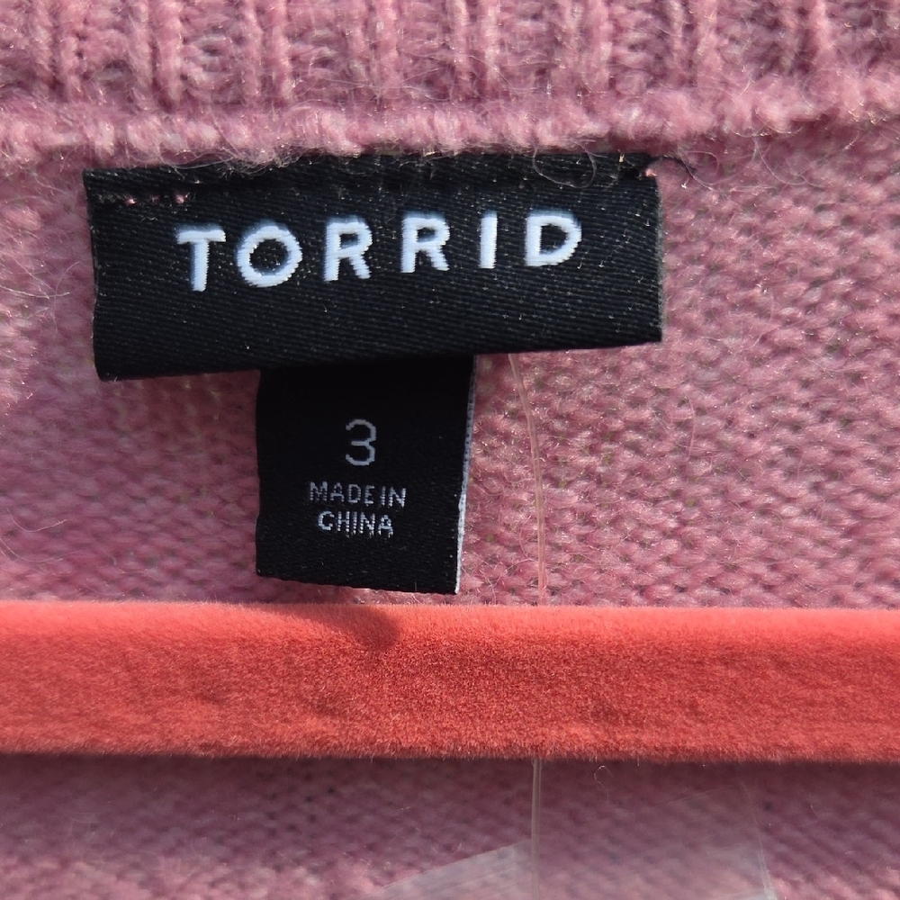 Torrid Super Soft Rose Pink Women's Button Up Cardigan - Picture 3 of 5